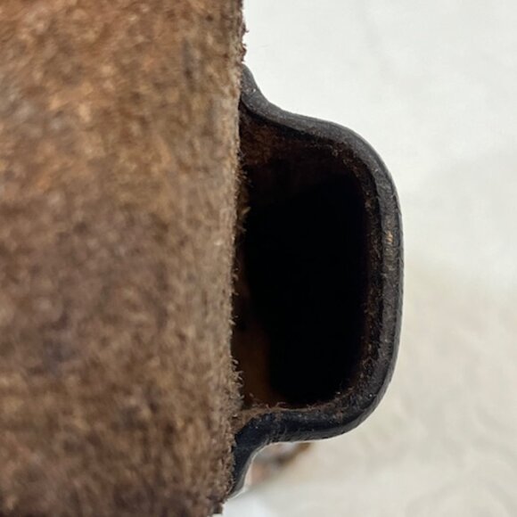 VTG '74 Handmade Brown Leather Tool/Knife Holder for Belt Rugged 6.5" Long - Picture 12 of 16